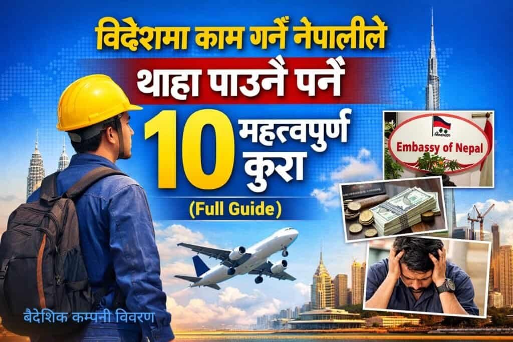 विदेशमा काम गर्ने नेपालीले थाहा पाउनै पर्ने 10 महत्वपूर्ण कुरा