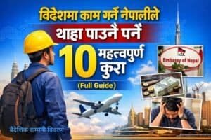 विदेशमा काम गर्ने नेपालीले थाहा पाउनै पर्ने 10 महत्वपूर्ण कुरा